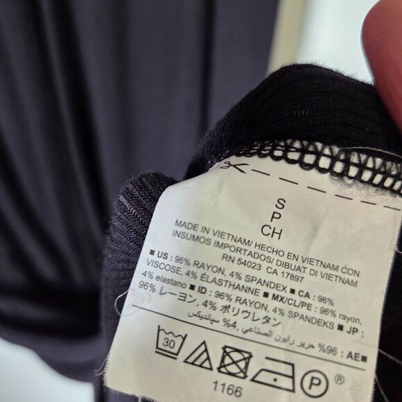 EUC OLD NAVY RIBBED SCOOP NECK BODYCON BLACK MIDI TANK DRESS SIZE SMALL - Picture 11 of 13